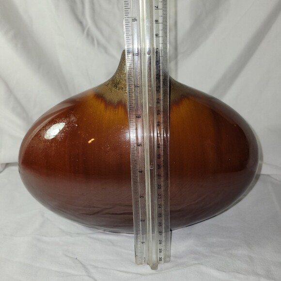 Vintage Brown Ceramic Vase 1960s - Picture 4 of 8